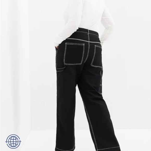 Gap High Rise '90s Loose Carpenter Pants with Washwell - Picture 6 of 7